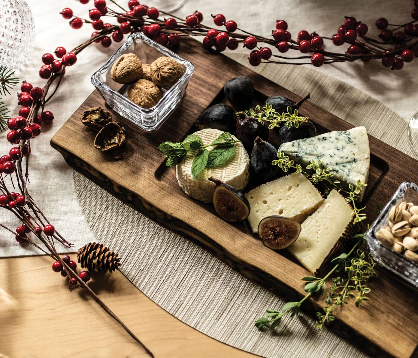 Dunmore Board + Glass Bowl Set — Black Walnut - Image 3