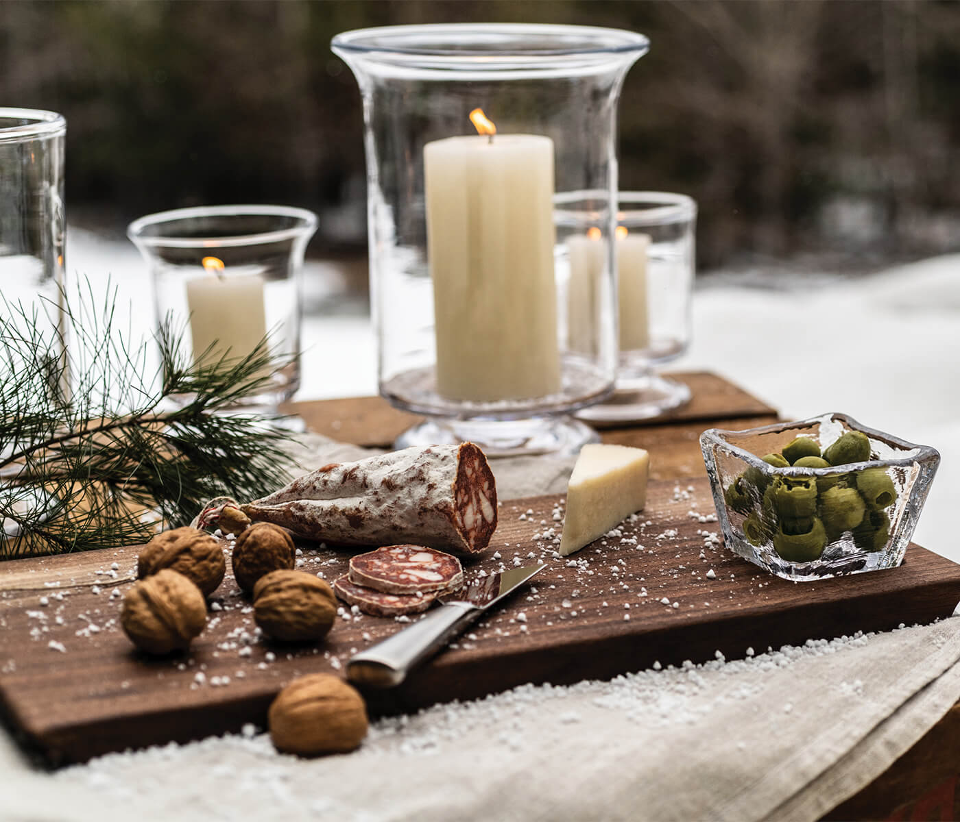 Live Edge Board + Glass Bowl Set — Black Walnut - Image 4