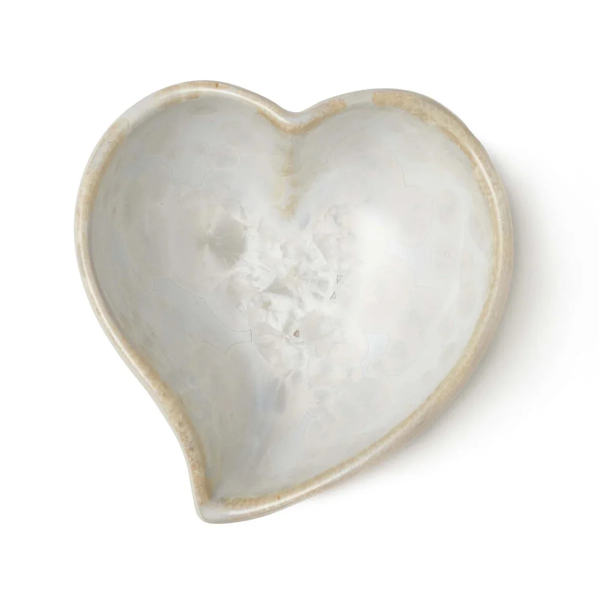 Crystalline Twist Heart Bowl - S - 2nd - Candent White