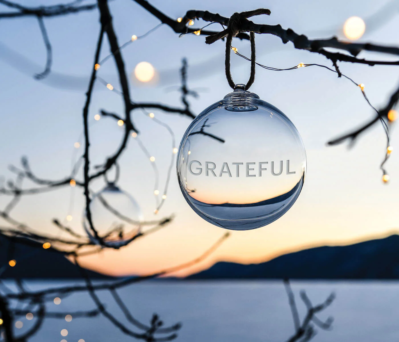 Round Ornament — GRATEFUL - Image 4