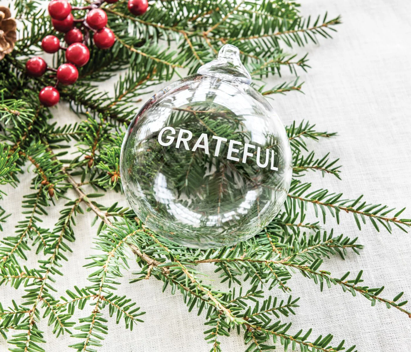 Round Ornament — GRATEFUL - Image 5