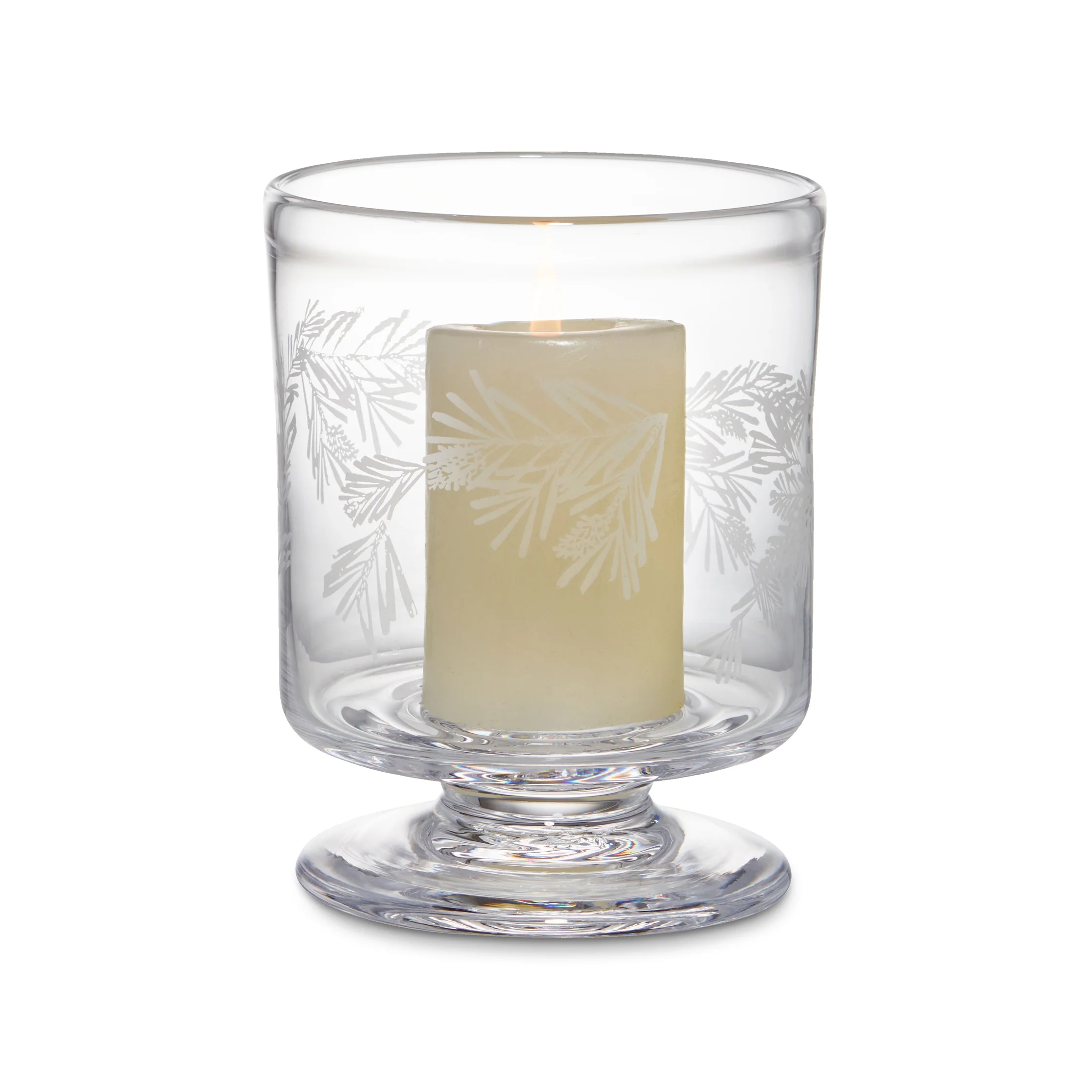 Engraved Pine Nantucket Hurricane in Gift Box - S