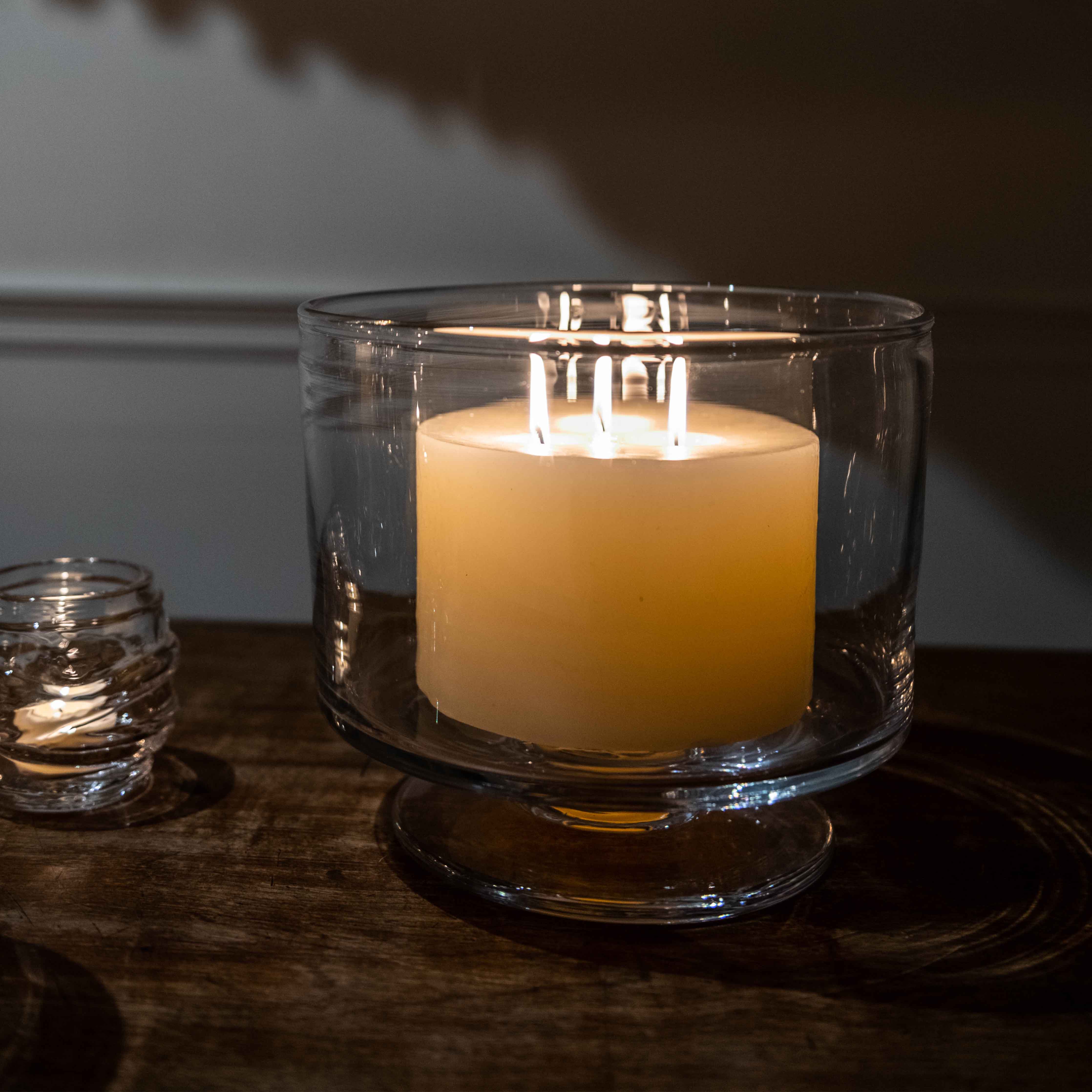 Pillar Candle, 6" x 4" — Ivory Three Wick - Image 5