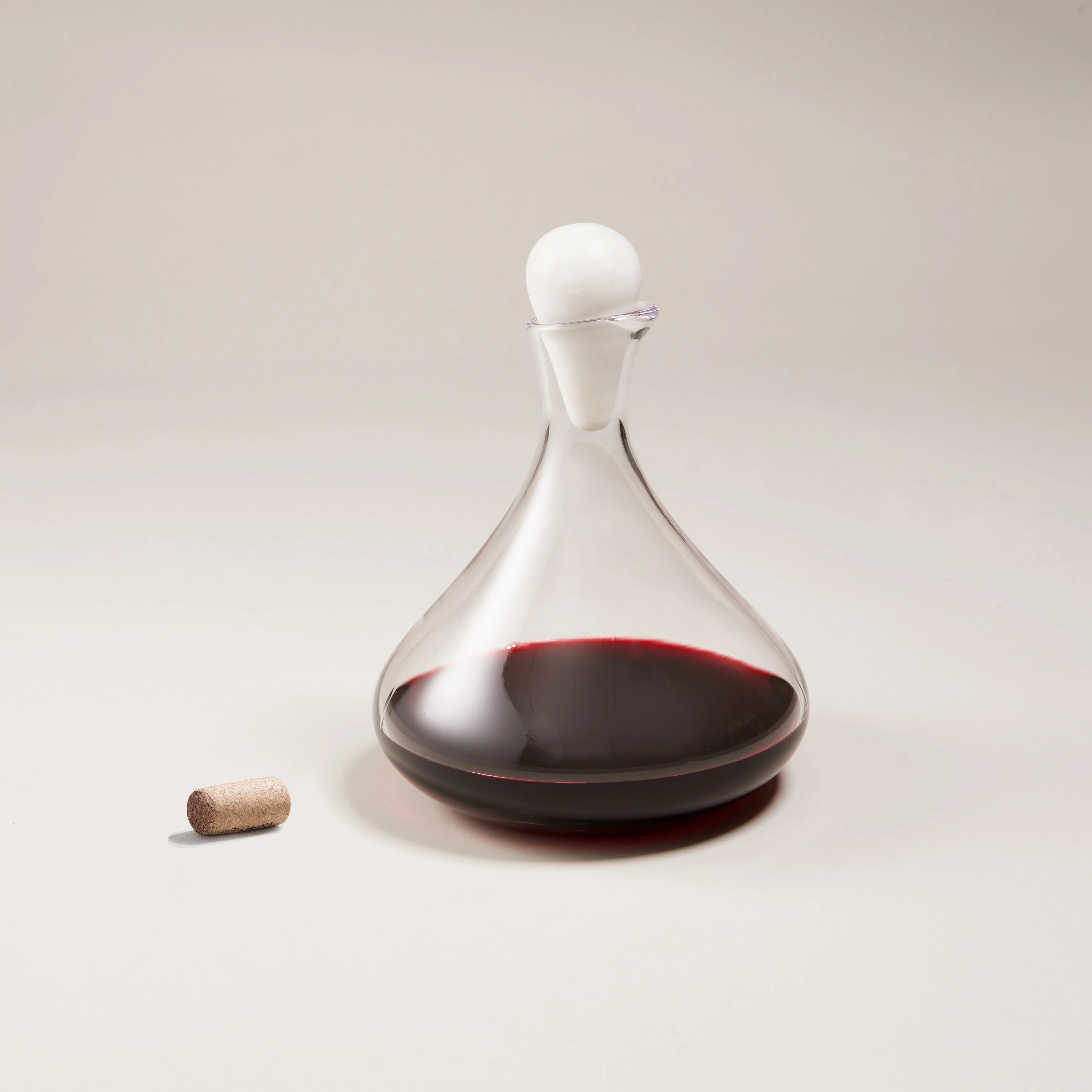 Vintner Wine Decanter with Marble Stopper - Image 2