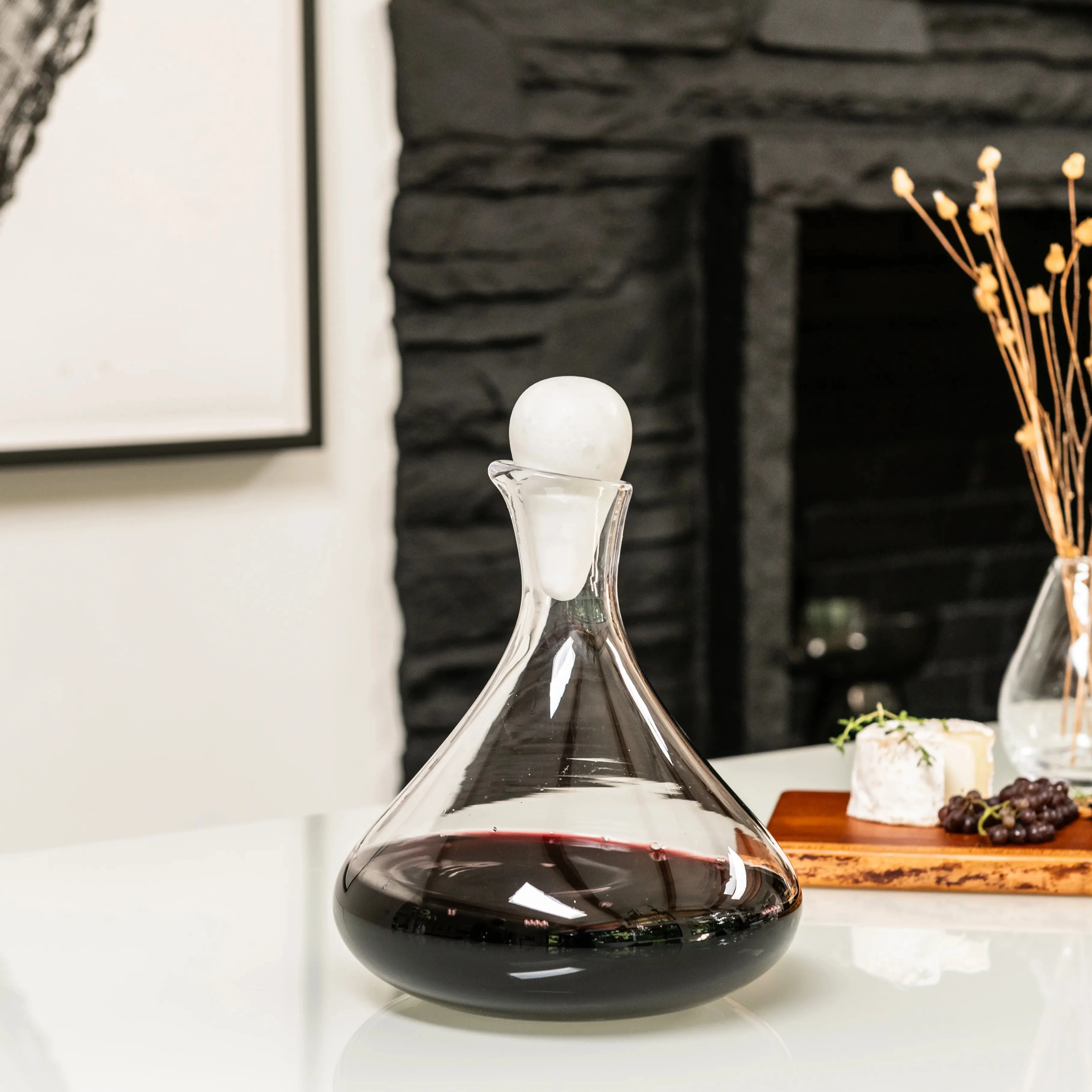 Vintner Wine Decanter with Marble Stopper - Image 4